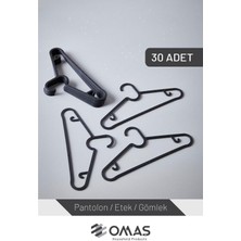 PremiumPort Çoklu Plastik Elbise Askısı - 30 Adet, Pratik ve Şık Organize Edici