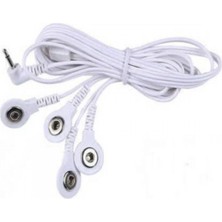 Feyza Design 4'lü Çıtçıtlı Tens Cihazları Için Esnek ve Dayanıklı Kablo Seti