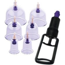 Feyza Design 6'lı Kupa Çekme Bardak Seti - Hacamat ve Sırt Rahatlatıcı