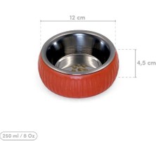 Eco Lounge Mikopet Organik Seramik Mama Kabı Kiremit