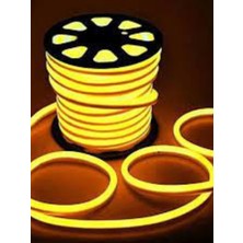 Allians Esnek Neon Şerit LED 2m Amber 220V Fişli Su Geçirmez Işıklandırma
