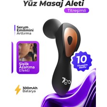 Feyza Design 7GMG10 Titreşimli Yüz Masaj Tabancası, 10 Mod, Cilt Bakımı ve Rahatlama