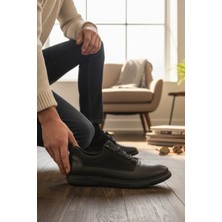 Enoch Hakiki Deri Karma Dokulu Erkek Sneaker Ayakkabı Ortopedik Taban