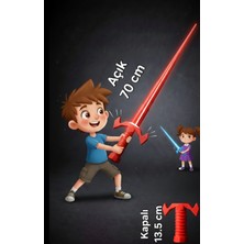 Bumer "Geleceğin Savaşçısı| Teleskopik Katlanabilir Oyuncak Kılıç"|Tek Hareketle Oyun Modu |