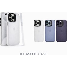 Otto Tech Buzlu Mat Şeffaf Kılıf Beyaz Iphone 13/14 Uyumlu