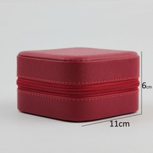 PremiumPort Kırmızı Renk Mini Çoklu Takı Organizer, Şık ve Pratik Saklama Çözümü