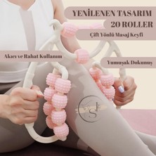 Feyza Design Bacak ve Kol Masaj Rulosu ile Yağ Yakım ve Selülit Destekli Masaj Aleti