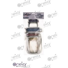 PremiumPort Yiyecek Saklama Poşeti 12'li, Pratik ve Güvenli Kullanım