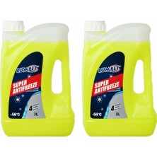 Lumpet Süper Antifriz Sarı 3 Litre 2'li Set