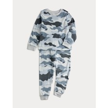 Marks & Spencer Polar Kamuflaj Desenli Pijama Takımı (1-16 Yaş)