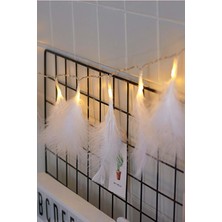 Allians Beyaz Kuş Tüyü Şerit LED Işık, Pilli, Ip, Dekorasyon, Parlak, Şık