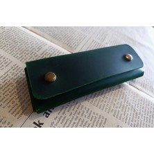 Mahfuz Crazy Gerçek Deri Tamamen El Emeği Özel Kalemleriniz Için Kalemlik Kalemkutu (15.5x6.5 ) NLU258