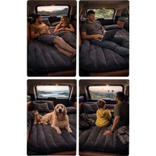 vooka Yeni Tasarım Şişme Araba Koltuk Yatağı Siyah - Otomobil Arka Koltuk Için Şişme Yatak Şişme Araç Yata