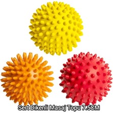 Feyza Design Dikenli El ve Vücut Masaj Topu Seti, 7,5cm, Rahatlatıcı Egzersiz Topları