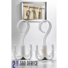 PremiumPort Dönerli Dolap Içi Askı, 360° Dönerli ve Ekstra Güçlü, Pratik Kullanım