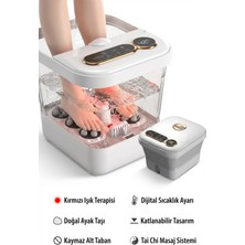 Feyza Design Uzaktan Kumandalı Katlanır Isıtmalı Ayak Masaj ve Bakım Aleti