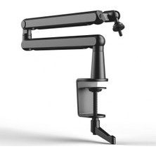 Allians Profesyonel 360° Ayarlanabilir Metal Mikrofon Standı, Güçlü ve Dayanıklı