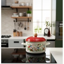 Emaye 3 Litre Emaye Tencere Yoğurt Bakraç Saklama Tenceresi