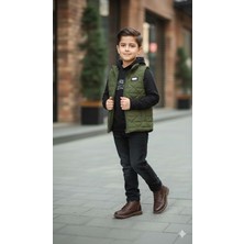 Gültekin Bebe Yavrucak Şişme Yelekli Sweatli Takım 5-8 YAŞ-5843726 - Haki Yeşil