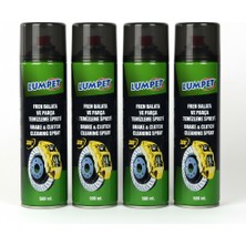 Lumpet Balata ve Parça Temizleme Spreyi 500 ml 4'lü Set - Kokusuz ve Etkili