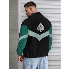 Giyim Center Unisex Uzun Kollu Paraşüt Kumaş Rüzgarlik - Siyah