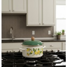 Emaye 3 Litre Emaye Tencere Yoğurt Bakraç Saklama Tenceresi