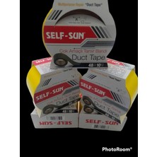 PremiumPort Çok Amaçlı Sarı Duct Tape 48MM x 10M, Güçlü ve Dayanıklı Takviye Bant