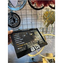 Pi Dekorasyon Pleksi Motor Plakalık 1 Adet  Uyumlu