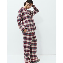 Marks & Spencer Pamuklu Kareli Pijama Takımı