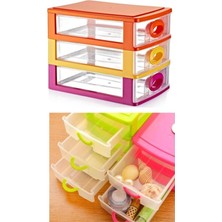 PremiumPort Çekmeceli Renkli Düzenleyici Kutu, Çoklu Bölmeli, Pratik ve Şık Tasarım