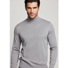 Quero Timsah Yarım Boğazlı Pamuklu Kazak