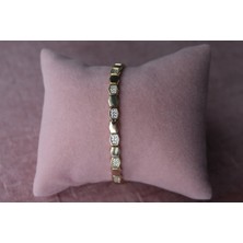 Nuit Kadın Çelik Bileklik Kararmaz 14K Altın Kaplama