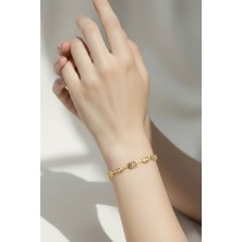 Xuping Kadın 14 K Taşlı Geometrik Bileklik