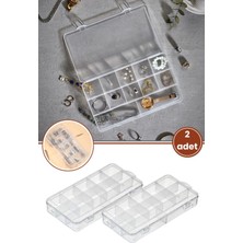 PremiumPort 12 Bölmeli Çok Amaçlı Takı ve Makyaj Düzenleyici Kutu (2 Adet)