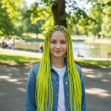 Esranın Dünyası Afrika Örgüsü ve Rasta Için Sentetik Saç - Neon Sarı RSPM34-ESRDNS