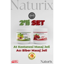 Feyza Design Güçlü Etkili Masaj Jeli Seti, 500 Ml, At Kestanesi ve Paprika Chili Biber