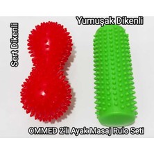 Feyza Design Iki Parça Dikenli Ayak ve Sırt Masaj Rulo Seti