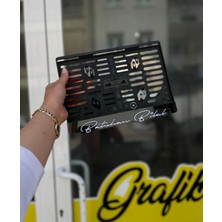 Pi Dekorasyon Sarkık Model Motor Plakalık