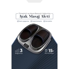Feyza Design Işlevsel Isı ve Titreşimli Hava Sıkıştırmalı Ayak Masaj Aleti