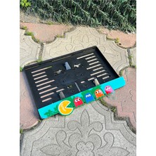 Pi Dekorasyon Pacman Motorsiklet Plakalık Renkli