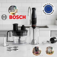 Bosch Ergomaster El Blender Seti 1000W Güçlü Motor Paslanmaz Çelik Quattroblade Bıçaklı Mikser Doğrayıcı ve Çırpıcı Set MSM4B674
