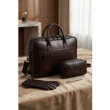Karf Premium Vegan Deri Laptop Çantası" (15-16" Macbook/pc, Kapsamlı Organizer ve El Çantalı)