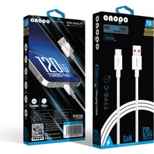 Onopo T120 Usb-A To Type-C Turbo Şarj ve Data Kablosu | 120W Gan | Hızlı Şarj & Veri Aktarımı | 1 Metre