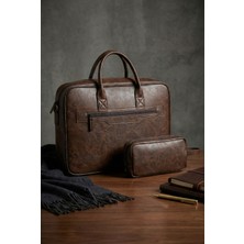 Karf Premium Vegan Deri Laptop Çantası" (15-16" Macbook/pc, Kapsamlı Organizer ve El Çantalı)