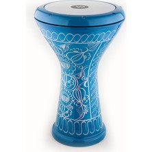 Allians El Yapımı Mavi Çömlek Darbuka Seti, Kılıf ve Alyan Anahtarıyla