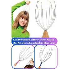 Feyza Design Enerji ve Rahatlık Sağlayan Kan Dolaşımı ve Stres Azaltıcı Kafa Masaj Teli