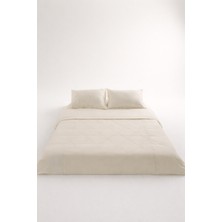Senfoni Luxe Ivory Balance %100 Mat Pamuk Saten Çift Kişilik Nevresim Takımı