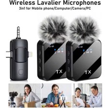 Allians Kablosuz Yaka Mikrofonu Tip-C Android ve iPhone ile Uyumludur