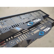 Pi Dekorasyon Togg Kabartma Yazılı Takmatik Mat Pleksi Plakalık 2 Adet 3D Piano Black