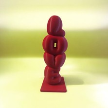 cizge3d Sevgililer Günü Hediyesi Aşk Yazı Tipi Tekli Çiçek Vazosu 3D Baskı Dekoratif Masaüstü Vazo